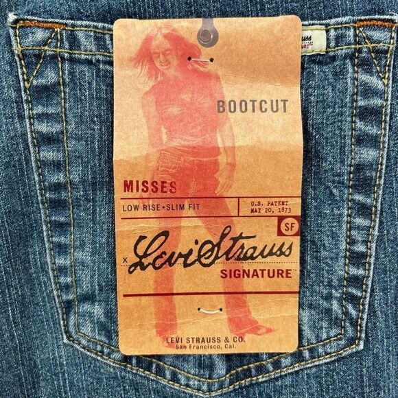Levi's Low Rise Slim Fit Bootcut‎ Jeans Misses Size 12 NWT - Picture 8 of 10